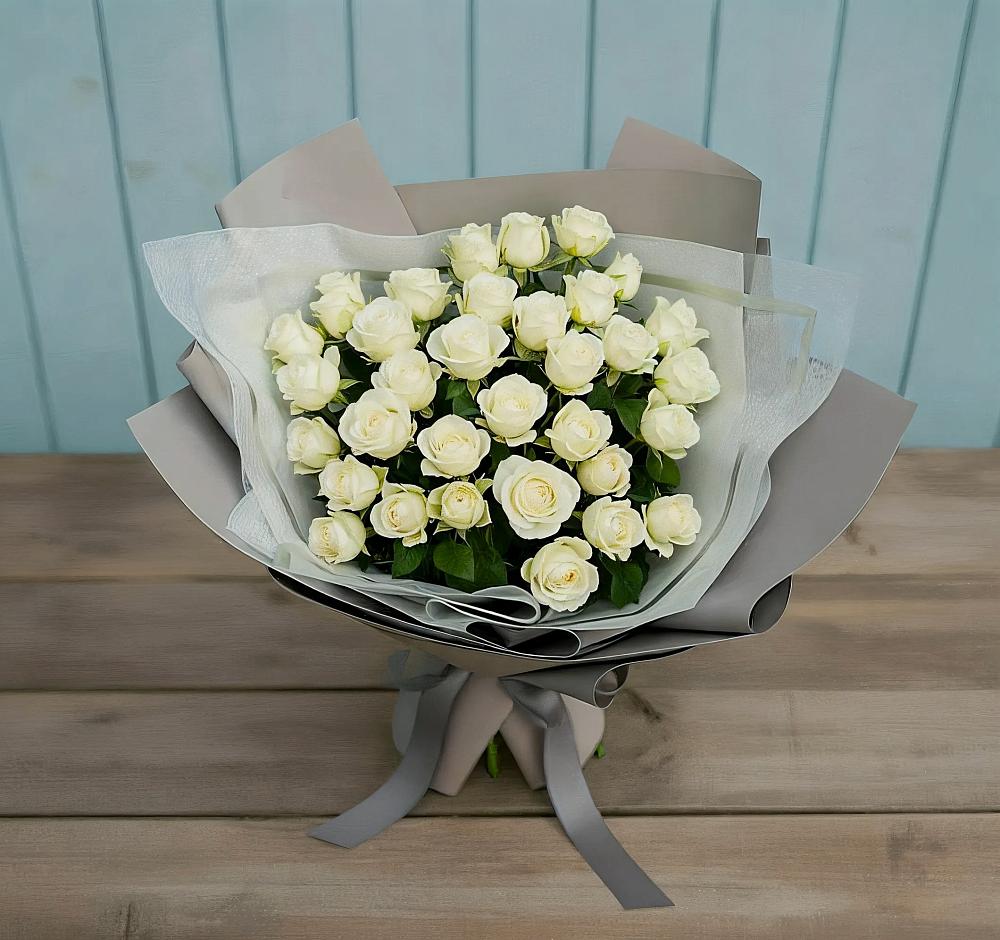 Букет Белоснежная нежность в Родниковском