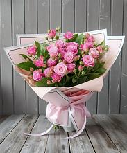 Букет Розовый кустик в Родниковском