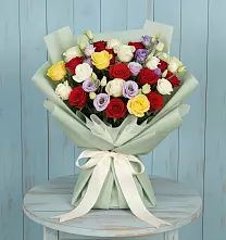 Букет цветов из:  Розы в Родниковском