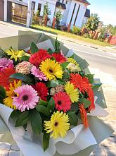 Букет цветов из:  Герберы #REPLACE_PRED# Родниковском