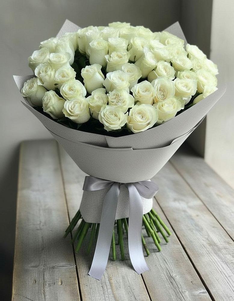 Букет 35 Белых роз в Родниковском