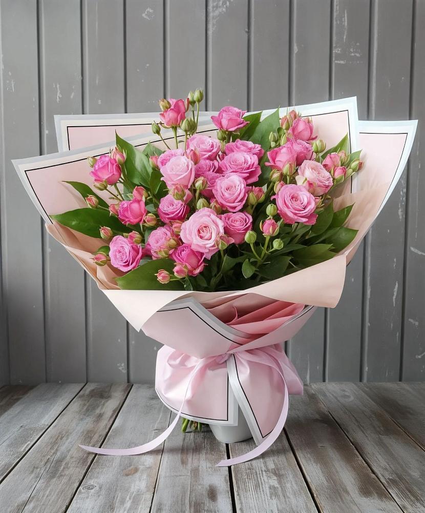 Букет Розовый кустик в Родниковском