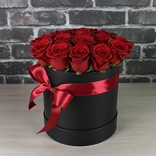 Цветочная композиция из Розы в шляпной коробке #REPLACE_PRED# Родниковском