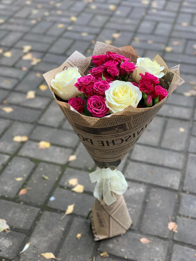 Букет цветов из: Розы в Родниковском