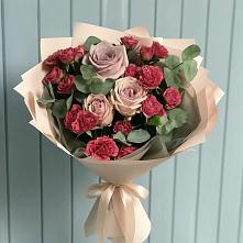 Букет цветов из:  Гвоздики и Розы #REPLACE_PRED# Родниковском