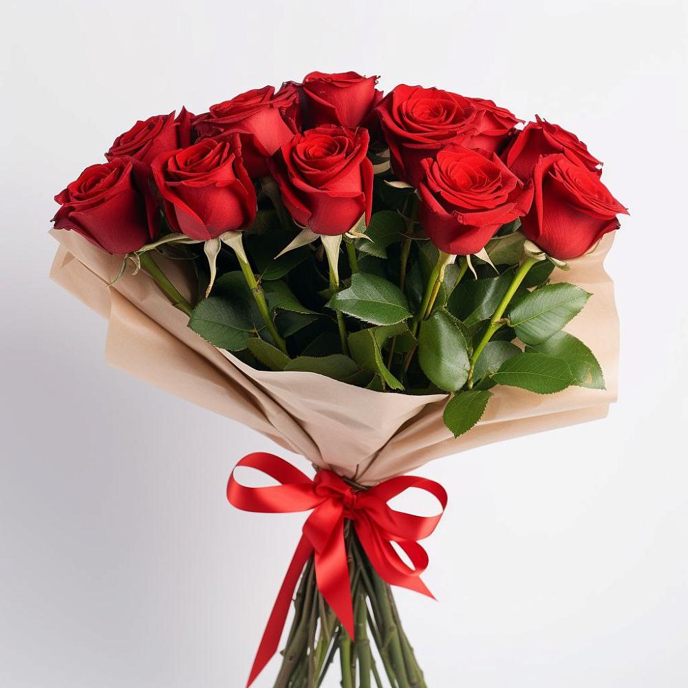 Букет 11 Красных роз Эдлесс Лав в Родниковском