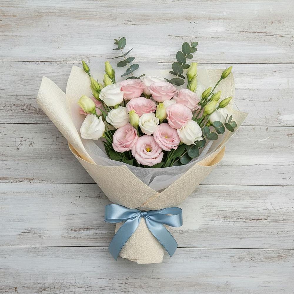 Букет цветов из: Лизиантусы в Родниковском